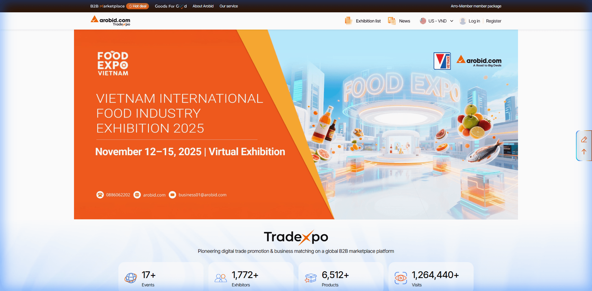 TradeXpo Digital Exhibition Ecosystem on B2B Platform